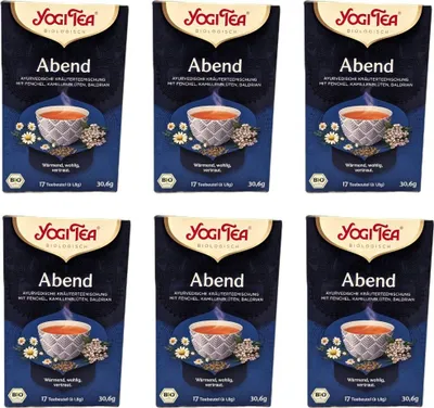 Produktbild von 6x Yogi Tea Abend 30,6g (17x1,8g) -
