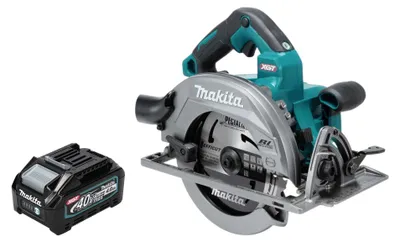 Immagine prodotto di Sega circolare a batteria Makita HS 003 GM1 40 V max. 190 mm Brushless + 1x batteria da 4,0 Ah - senza caricabatterie