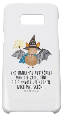 Produktbild von Mr. & Mrs. Panda Samsung Galaxy S8 plus Handyhülle  Fledermaus Zauberer - Weiß - Geschenk, Cover, Lustige Sprüche, Magier, Handycover, Handy Case, Hülle, Reinsteigern