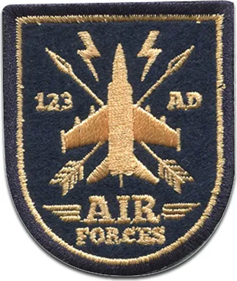Produktbild von Air Forces Troopers - Aufnäher, Bügelbild, Aufbügler, Applikationen, Patches, Flicken, Zum Aufbügeln, Größe: 4,9 x 5,9 cm