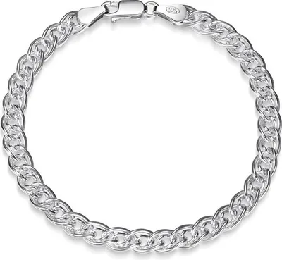 Produktbild von SILBERKETTEN STORE Doppelpanzerkette Armband 5,8mm - 925 Silber, Länge wählbar - 19cm