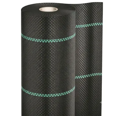 Produktbild von KRUMAD Unkrautvlies 70g/m² 1,1x50m Schwarz UV-stabilisiert, Wasserdurchlässig, Gartenvlies, Mulchvlies, Unkrautfolie aus PP