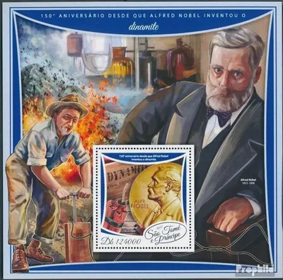 Produktbild von Briefmarken Sao Tome e Principe 2017 Mi Block 1342 (kompl. Ausgabe) postfrisch Alfred Nobel