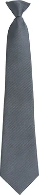 Produktbild von Premier Workwear Uni Colours Fashion Clip Tie Krawatte PR785 dark grey (ca. pantone 431) 47 x 10 cm