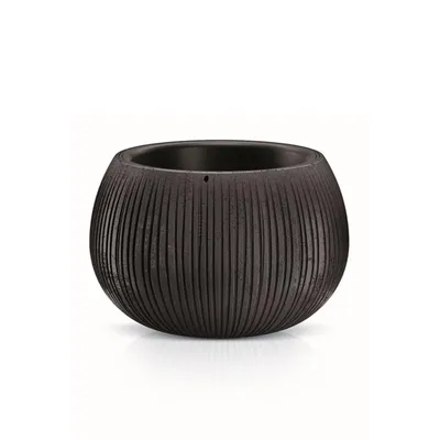 Obrázek produktu pro Obal na květináč s vkladem Bowl černý 18 cm