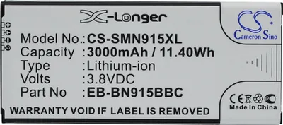 Image de TECHTEK Batterie compatible avec [Samsung] Galaxy Note Edge, Note Edge 4G, SM-N915, SM-N9150, SM-N915A, SM-N915D, SM-N915F, SM-N915FY, SM-N915G, SM-N