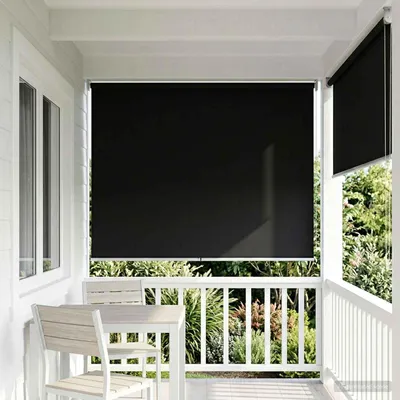 Image de Store enrouleur Protection UV Noir 100 x 230 cm Polyester
