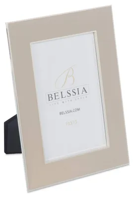 Fotolijst Beige mit Silberrand 10x15 cm, rechteckig
