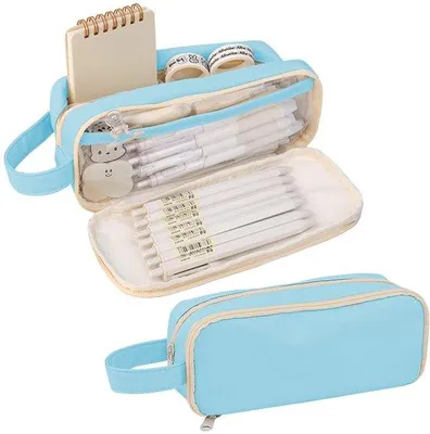 Produktbild von Wasserdichtes Etui, 5 Fächer, Blau, 21x7x8cm, Organizer