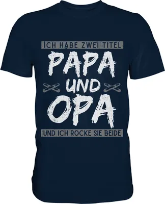 Produktbild von Opa rockt Herren Premium T-Shirt – Navy / S