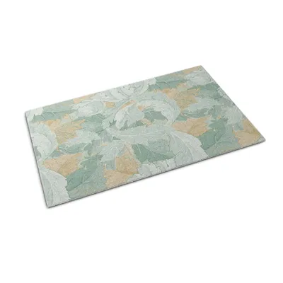 Obrázok produktu pre Rohožka na dvere - Rohož na zachytávanie nečistôt - Nekĺzavá vnútorná vonkajšia rohož - 60x40 cm - Listy rastlín