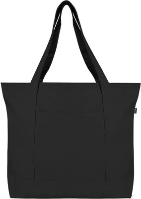 Immagine prodotto di Borsa a cestino biologica da donna con cerniera e tasca interna, borse in Cotonelogico al 100% da uomo, per la spesa, per la spiaggia