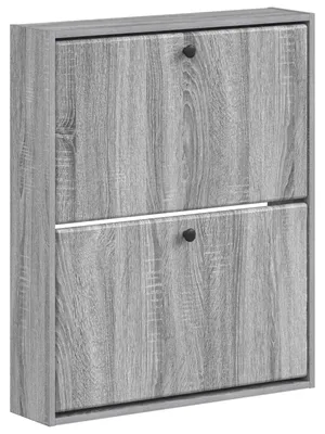 Productafbeelding van vidaXL Wandgemonteerde schoenenkast BREDA, 71 x 17 x 86 cm, houtvezel