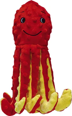 Image de Beeztees Octopus Amy - Jouet pour chien - Peluche - Rouge - 25x8,5x7,5 cm