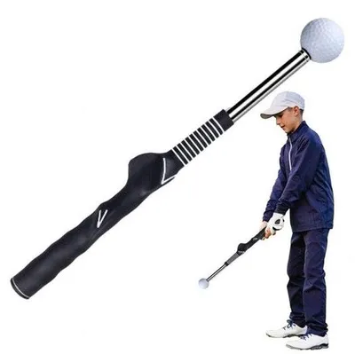 Produktbild von Golftraininghilfe mit Teleskop für flexiblen Rhythmus, Trainingsständer für Golfpraktizierende