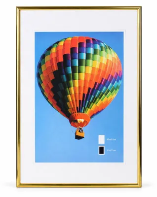 Produktbild von Ideal Life Kunststoff Bilderrahmen Wanddeko Collage Poster Bilder Foto Rahmen - Farbe: Gold | Format: 40x60