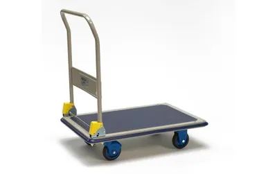 Image de Chariot plate-forme dimensions 920x610mm avec 2 roues pivotantes/2 fixes