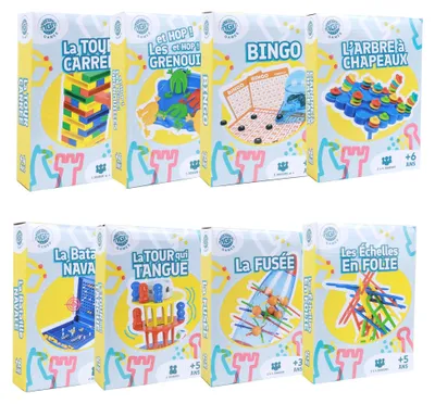 Obrázok produktu pre Sada 54 hier hieriek – spoločenské hry pre deti aj dospelých – 20 cm x 15 cm – vhodné od 3 rokov