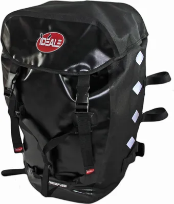 Produktbild von IDEALE HITEC Fahrradrucksack Rucksack reißfest wasserdicht schwarz/schwarz