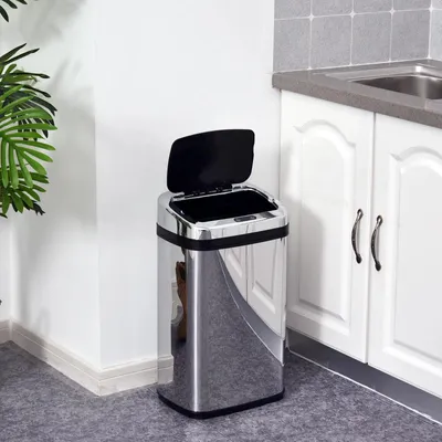 Obrázek produktu pro Odpadkový koš do kuchyně – automatický s pohybovým senzorem – 30 l – bezdotykové otevírání – senzorové víko