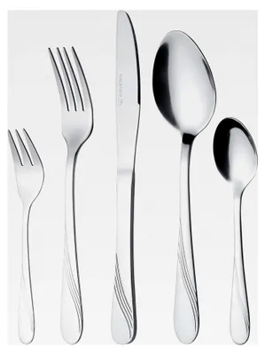 Produktbild von Edelstahl Besteckset für 6 Personen, 30-teilig, , rostfrei, handpoliert, spülmaschinengeeignet - Serie Stralsund