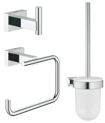 Produktbild von GROHE 40757001, Chrom, Glas, Metall, Modern, 3 Stück(e)