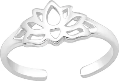 Produktbild von Zehenring Lotus: Zehring Silber 925 „Lotusblume“