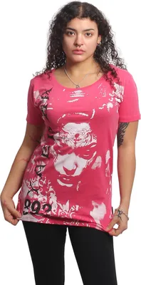 Obrázok produktu pre Tričko Yakuza Damen Mystic Curved Crew Neck, bordová červená, XS