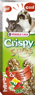 Image de Bâtonnets croustillants lapin-chinchilla herbes - 2 pièces - 110 g