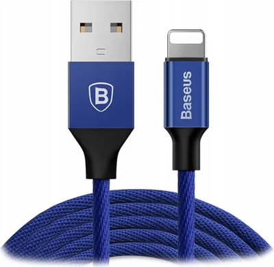 Zdjęcie produktu dla Kabel USB Apple Lightning do iPhone 2A 1,2m na Telefon - Niebieski