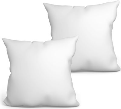 2x polštář 40 x 40 cm vnitřní polštář prošívaný polštář polštář z mikrovlákna polštář pro alergiky výplň polštář lůžko polštář polštář na spaní polštář (bílý, sada 2 ks 40 x 40 cm)