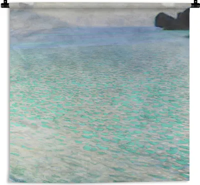 Produktbild von MuchoWow® Wandteppich Wandbehang Am Attersee - Gustav Klimt 150x150 cm Tapisserie Dekoration Wandtuch - Wohnaccessoires - Modernes