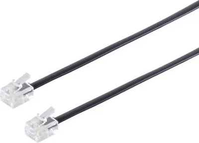 Produktbild von helos Anschlusskabel 6P4C/6P4C, 4-adrig, 6 m, RJ11/RJ11