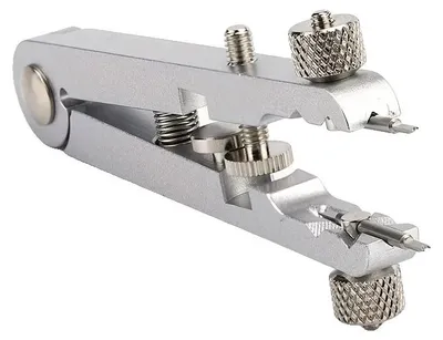 Immagine prodotto di Set di utensili per molle di orologi, lega di alluminio, facile da usare, argento