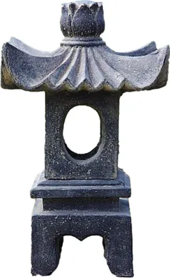 Produktbild von Schöne Laterne aus Steinguss perfekt für den Garten den Vorgarten oder die Terrasse ist Frostfest Witterungsbeständig und Neu 70cm H, AP-GL03070
