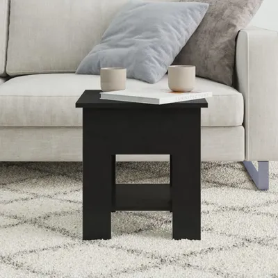 Produktbild von "Winterschlussverkauf "Couchtisch - CLORIS - Wohnzimmertisch - Robust und langlebig - Schwarz 40x40x42 cm Holzwerkstoff - NeuMöbel9992051