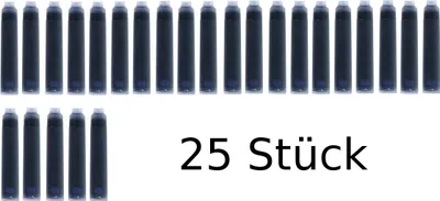 Produktbild von 25 Füllerpatronen / Tintenpatronen / Farbe: blau
