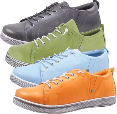 Produktbild von Andrea Conti 0347891 Damen Schnürschuhe Leder Halbschuhe Sneaker, Größe:39 EU, Farbe:Orange