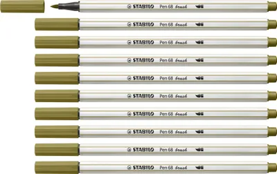Produktbild von STABILO Premium-Filzstift mit Pinselspitze für variable Strichstärken -  Pen 68 brush -…