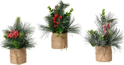 Obrázek produktu pro Vánoční dekorace Everlands 20 x 15 cm (3 kusy)