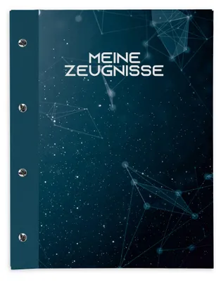 Produktbild von itenga Zeugnismappe A4 mit Schraubverschluss Motiv Hightech Abstrakt