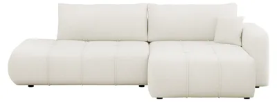 Produktbild von MIRJAN24 Ecksofa Furyn O, Wohnzimmer Eckcouch mit Bettkasten und Schlaffunktion, L-Form, Seite Rechts (Farbe: Velo 621)