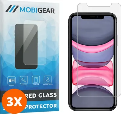 Produktbild von Mobigear iPhone XS Max Panzerglas Gehärtetes Glas Displayschutz - Hüllenfreundlich (3er Pack)
