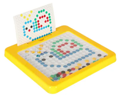 Zdjęcie produktu dla Tablica magnetyczna montessori kropki żółte