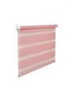 Produktbild von Doppelrollo Duorollo 80 cm breit 150 cm lang rosa inkl. Seilzug Fensterrollo Klemmrollo Jalousie