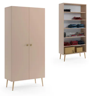 Zdjęcie produktu dla Szafa LEBEL z półkami 87cm macchiato