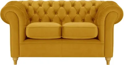 Produktbild von SLF24 - Zweisitzer-Sofa Chesterfield - Senf - Velluto 8