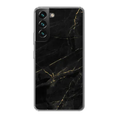 Produktbild von MuchoWow® Handyhülle Schutzhülle Hülle für Samsung Galaxy S22 Marmor - Schwarz - Gold - Chic - Marmoroptik - Design Silikon Softcase Handy Hülle - Mobiltelefonhülle