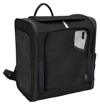 Haustier-Rucksack Taho, schwarz, 34 x 23 x 38 cm