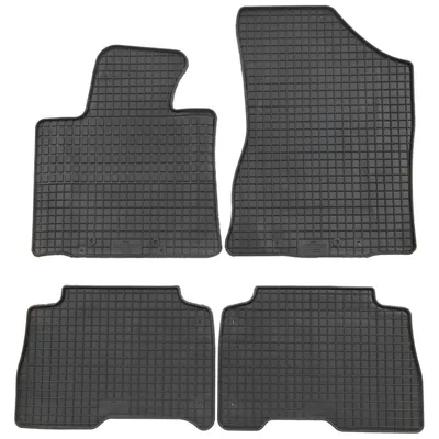 Zdjęcie produktu dla do Kia Sorento od 01/2013-01/2015 gumowe dywaniki PETEX 4-częściowe czarne gumowe dywaniki podłogowe na każdą pogodę